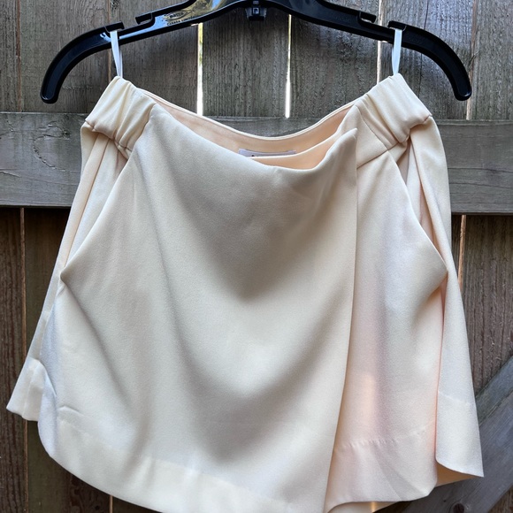 Aritzia Babaton Hikaru Skort Skirt Shorts Crepe Yellow Size 6 - Picture 5 of 9